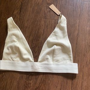 Skims plunge bra ribbed cotton